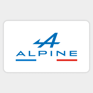 Alpine F1 Tricolore (White) Magnet